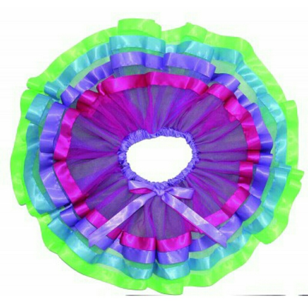 GIRLS LAYERED RAINBOW TUTU 